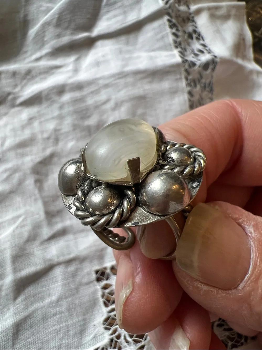 Vintage Mexican Silver Ring for repair